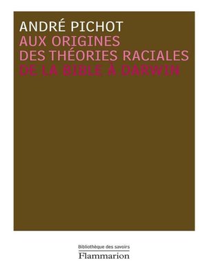 cover image of Aux origines des théories raciales